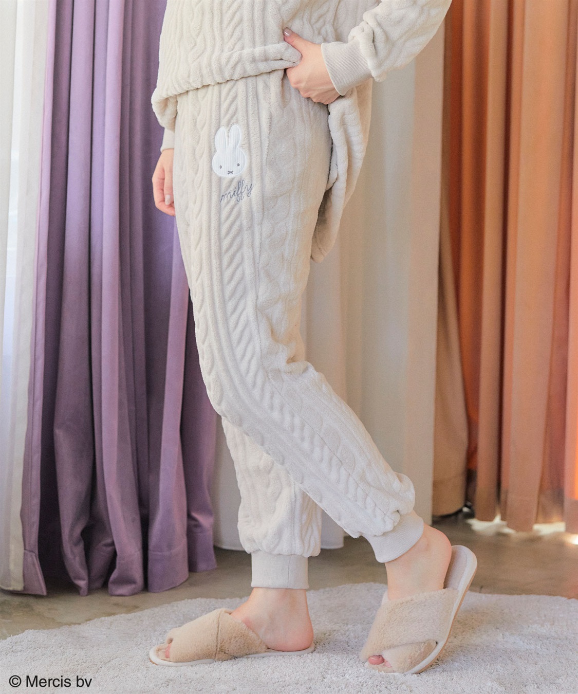 Life Style by cross marche 【miffy/ミッフィー】刺繍ケーブルフリースロングパンツ/ルームウェア_sub_9