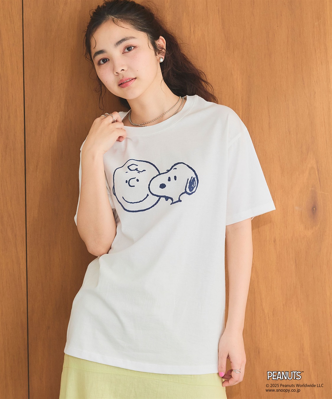 Life Style by cross marche 【PEANUTS/ピーナッツ】SNOOPY/スヌーピー＆チャーリーブラウンフロッキープリント半袖Tシャツ_sub_9
