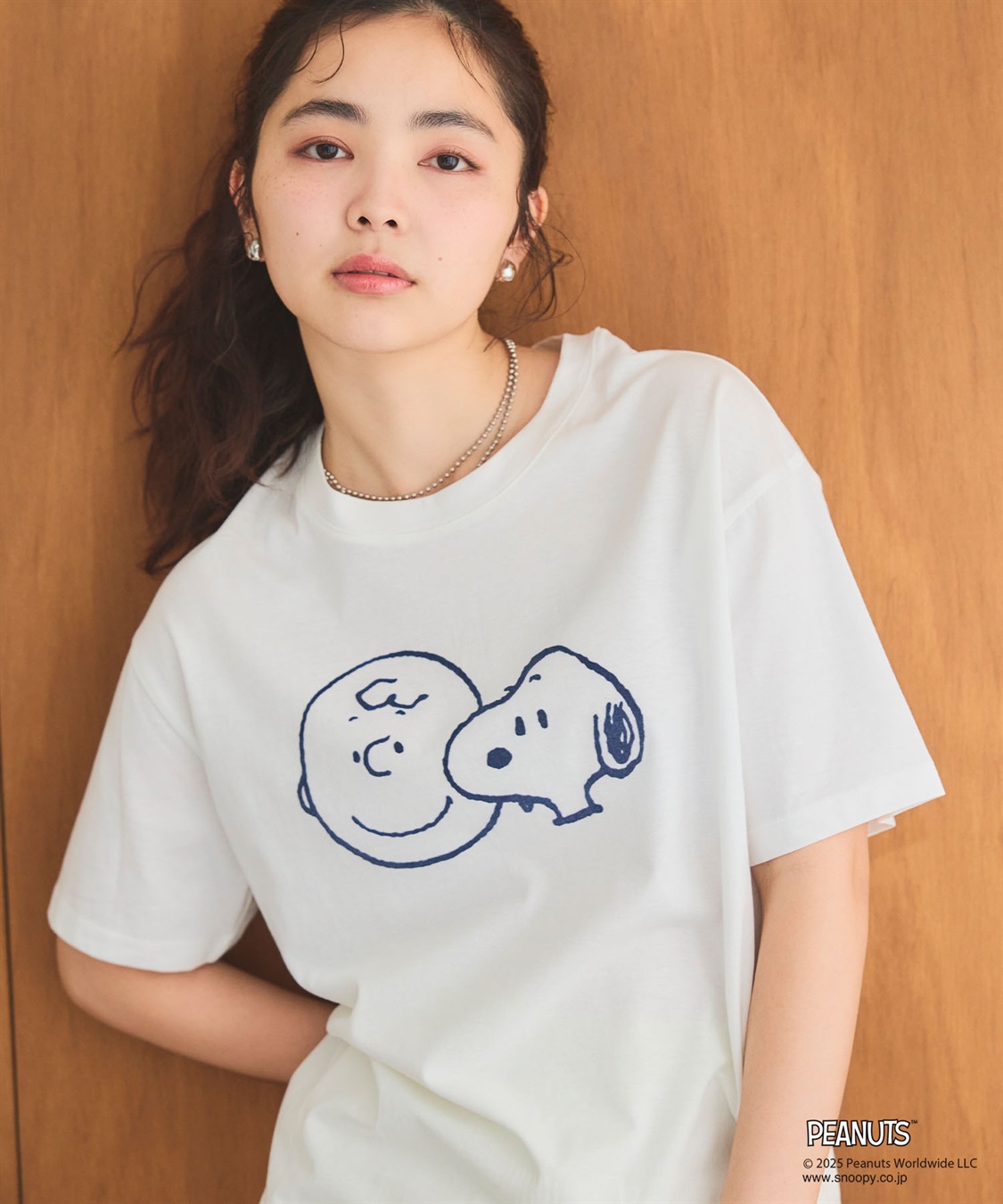 Life Style by cross marche 【PEANUTS/ピーナッツ】SNOOPY/スヌーピー＆チャーリーブラウンフロッキープリント半袖Tシャツ_sub_12