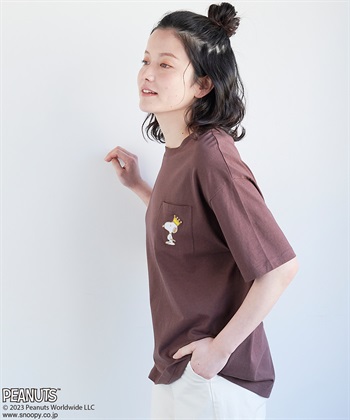 Life Style by cross marche 【週末限定SALE】【PEANUTS/ピーナッツ】SNOOPYポケット付きTシャツ《大きいサイズ有》_subthumb_15