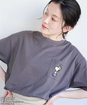 推部屋plus 【PEANUTS/ピーナッツ】SNOOPYポケット付きTシャツ_subthumb_18