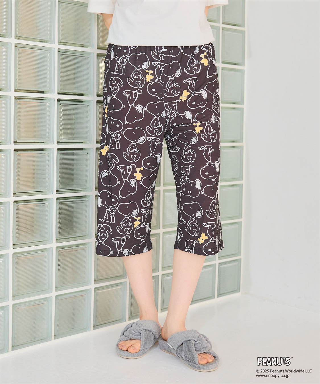 Life Style by cross marche 【ピーナッツ/PEANUTS】ひんやり総柄ハーフパンツ《大きいサイズ有》_sub_5
