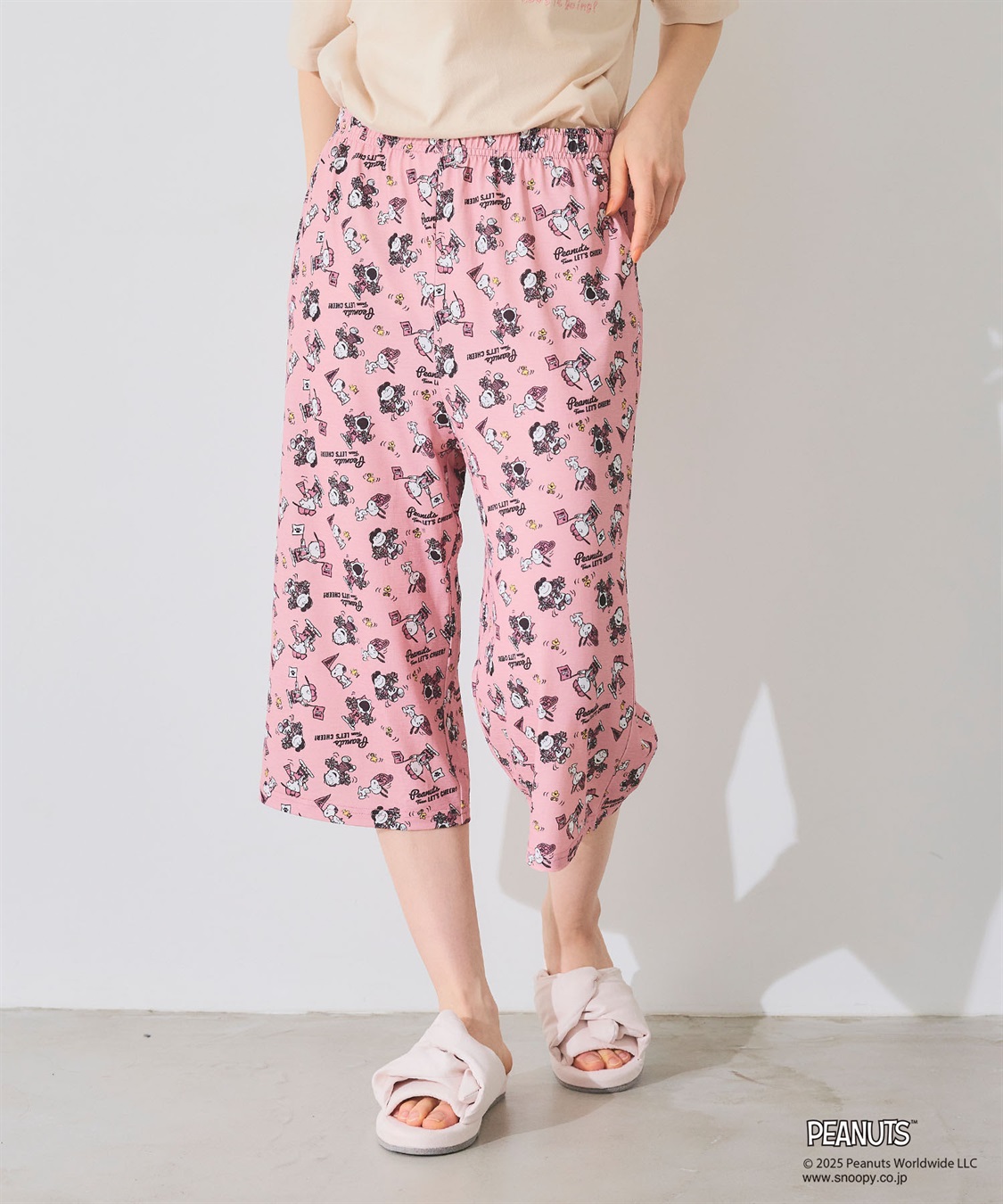 Life Style by cross marche 【ピーナッツ/PEANUTS】ひんやり総柄ハーフパンツ《大きいサイズ有》_sub_10