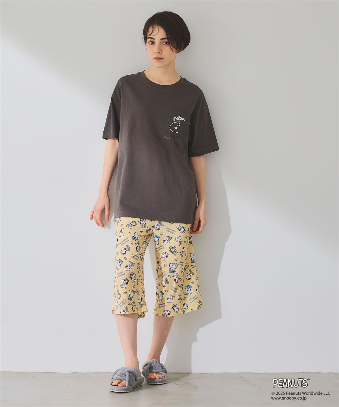 Life Style by cross marche 【ピーナッツ/PEANUTS】ひんやり総柄ハーフパンツ《大きいサイズ有》_sub_14