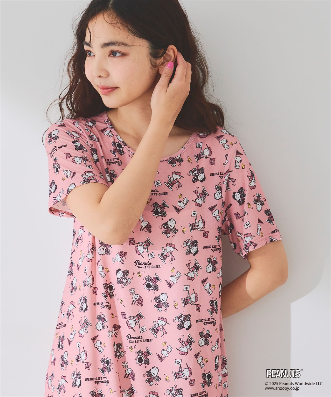 chara station 【ピーナッツ/PEANUTS】ひんやりリラクシングワンピース《大きいサイズ有》_sub_1
