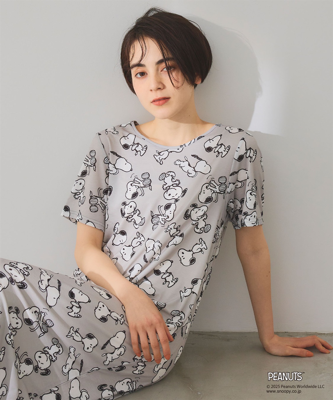 chara station 【ピーナッツ/PEANUTS】ひんやりリラクシングワンピース《大きいサイズ有》_sub_6