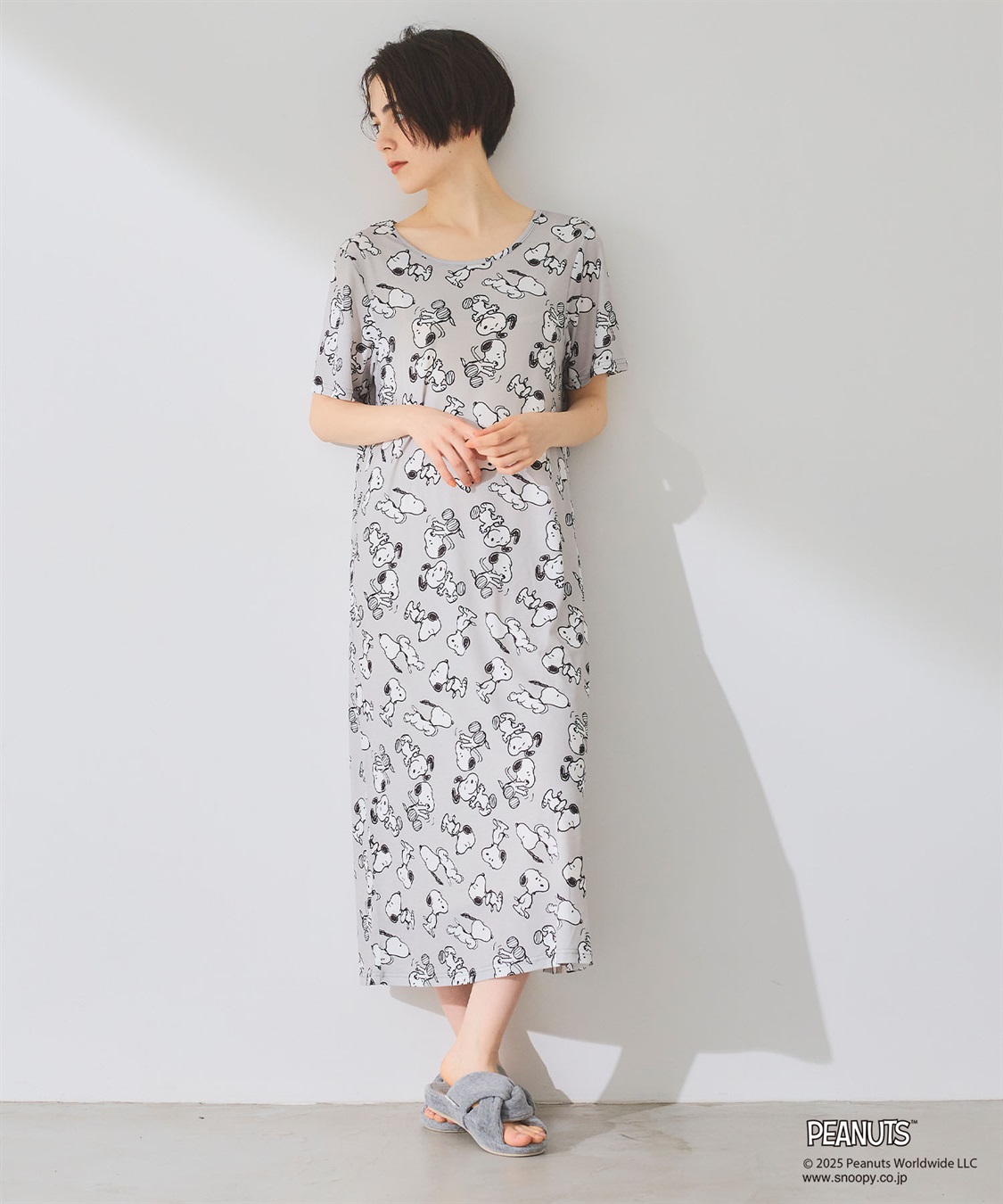 chara station 【ピーナッツ/PEANUTS】ひんやりリラクシングワンピース《大きいサイズ有》_sub_8