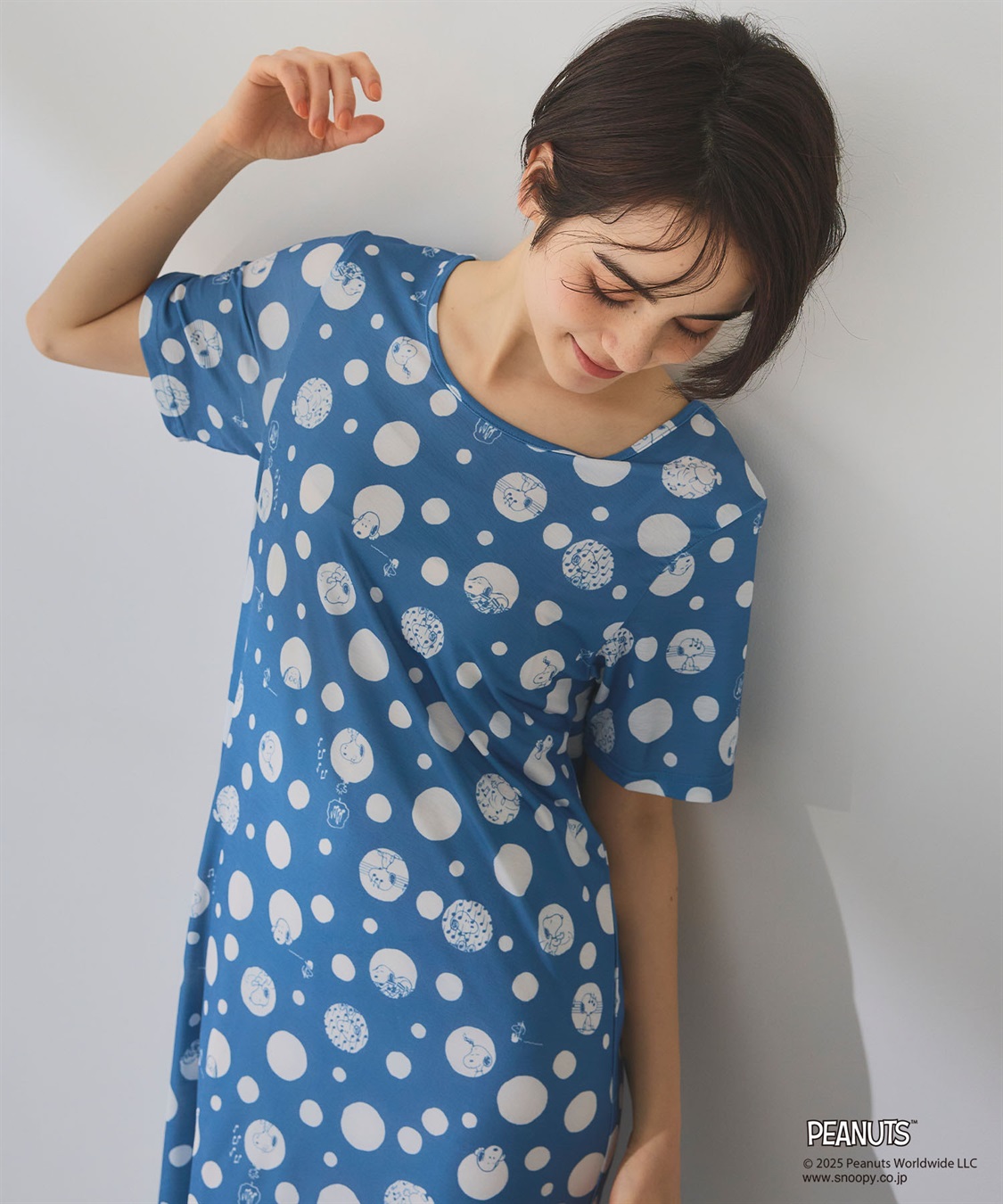 chara station 【ピーナッツ/PEANUTS】ひんやりリラクシングワンピース《大きいサイズ有》_sub_10