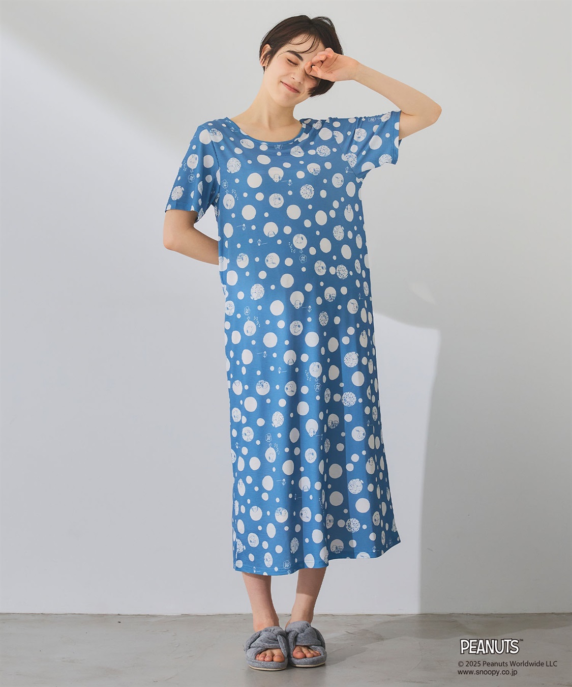 chara station 【ピーナッツ/PEANUTS】ひんやりリラクシングワンピース《大きいサイズ有》_sub_12