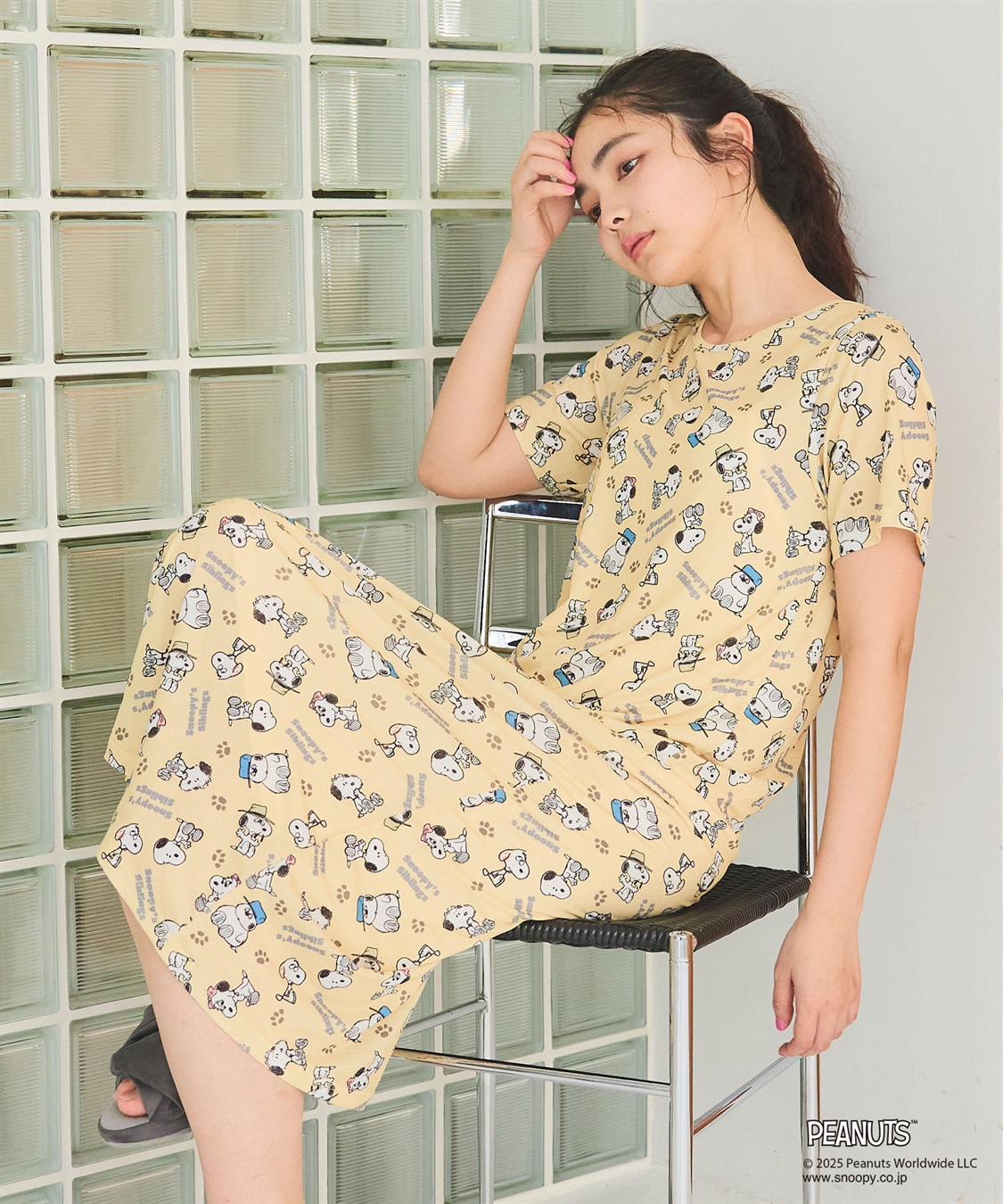 chara station 【ピーナッツ/PEANUTS】ひんやりリラクシングワンピース《大きいサイズ有》_sub_13