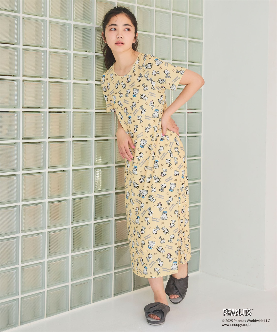 chara station 【ピーナッツ/PEANUTS】ひんやりリラクシングワンピース《大きいサイズ有》_sub_14