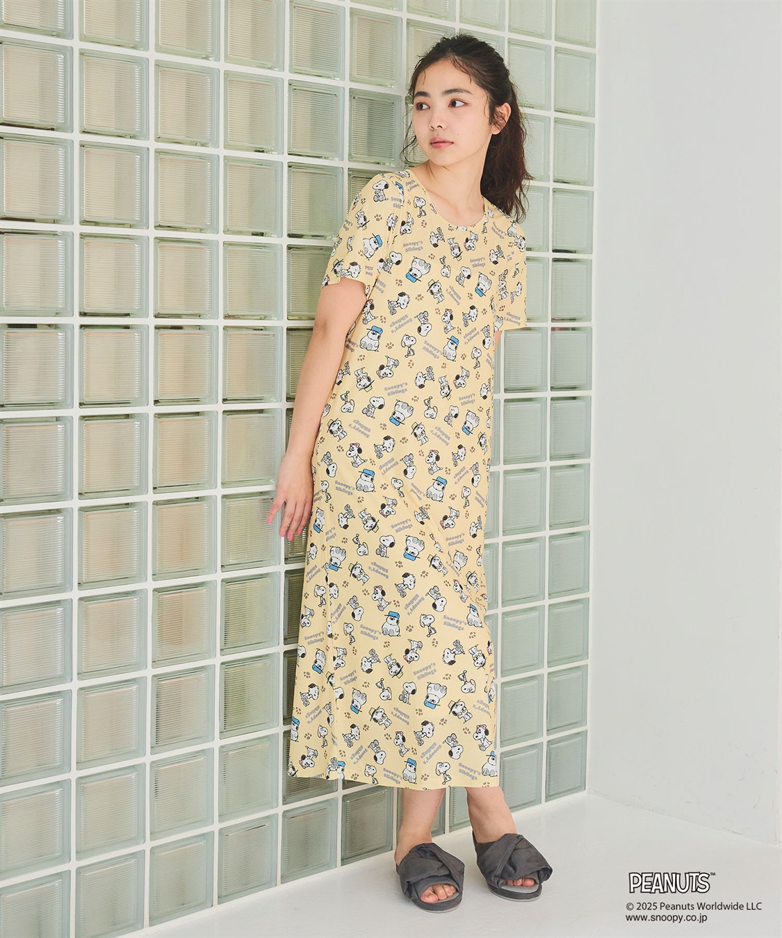 chara station 【ピーナッツ/PEANUTS】ひんやりリラクシングワンピース《大きいサイズ有》_sub_15