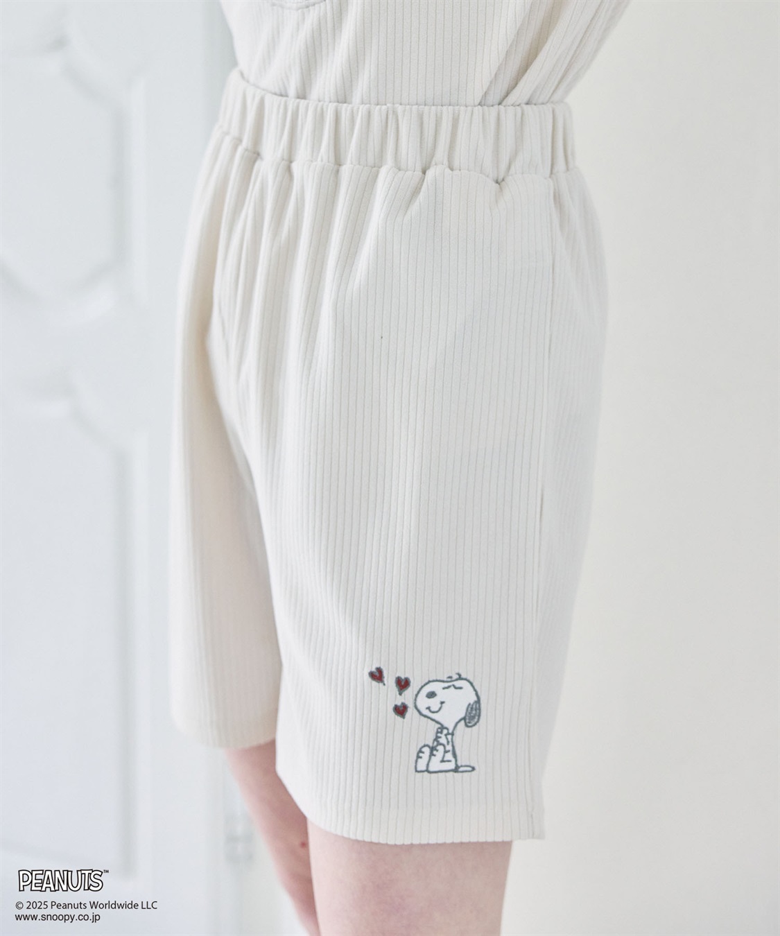 chara station 【PEANUTS/ピーナッツ】SNOOPY/スヌーピーパイルリブルームウェアハーフパンツ（上下別売り）_sub_12