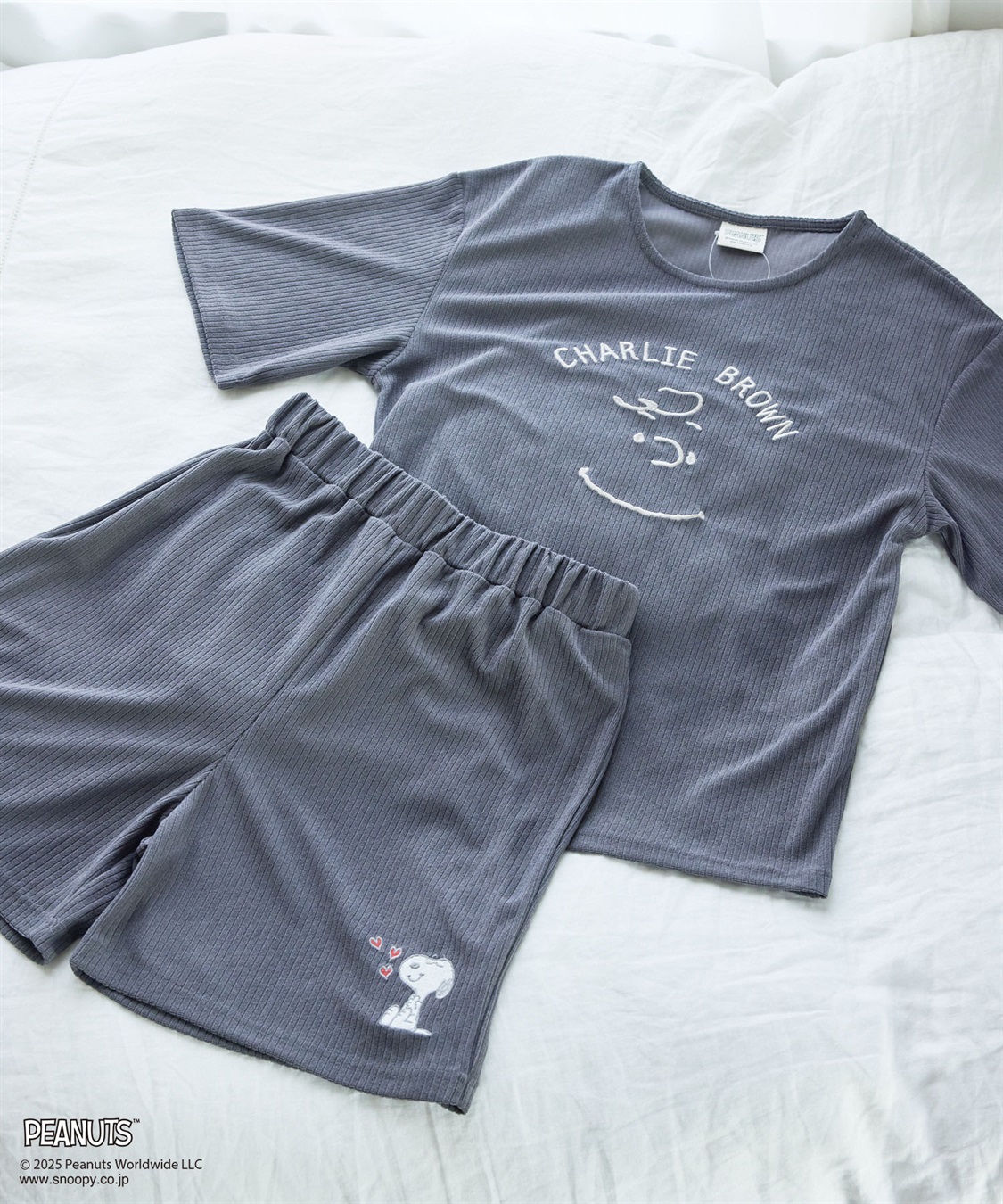 chara station 【PEANUTS/ピーナッツ】SNOOPY/スヌーピーパイルリブルームウェアハーフパンツ（上下別売り）_sub_23