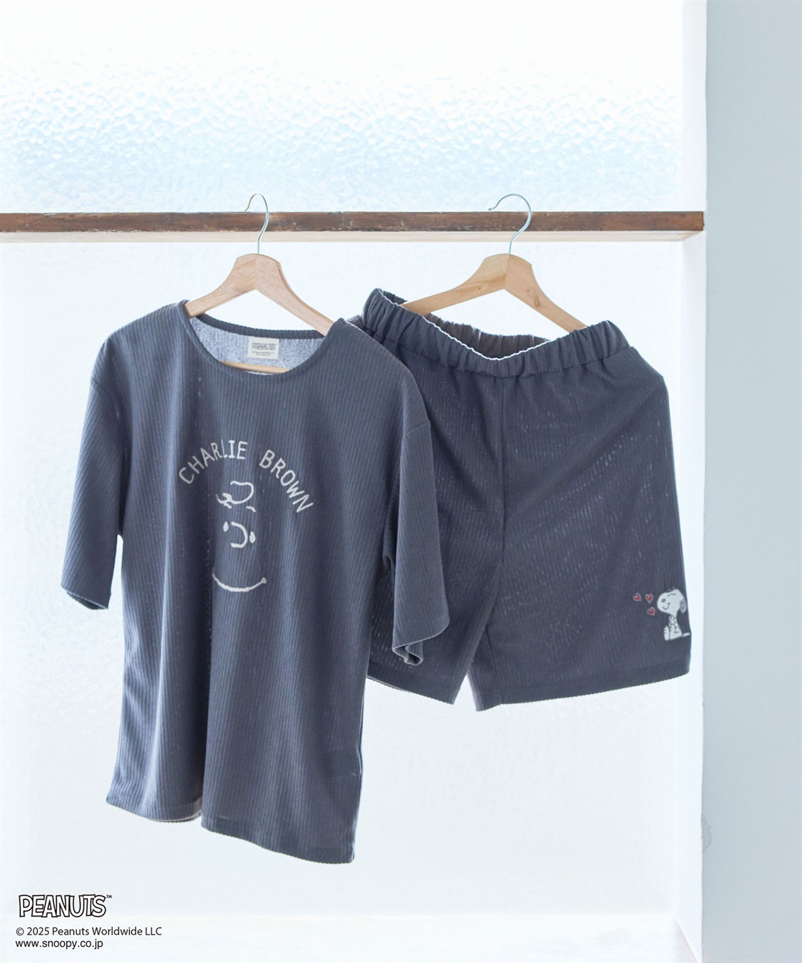 chara station 【PEANUTS/ピーナッツ】SNOOPY/スヌーピーパイルリブルームウェアハーフパンツ（上下別売り）_sub_24