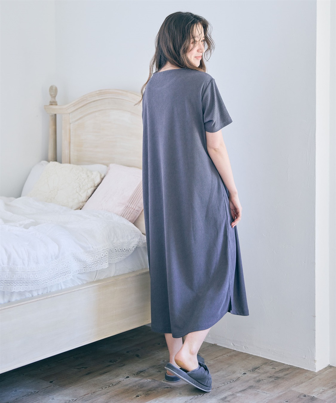 chara station 【PEANUTS/ピーナッツ】SNOOPY/スヌーピーパイルリブルームウェアワンピース（上下別売り）_sub_7