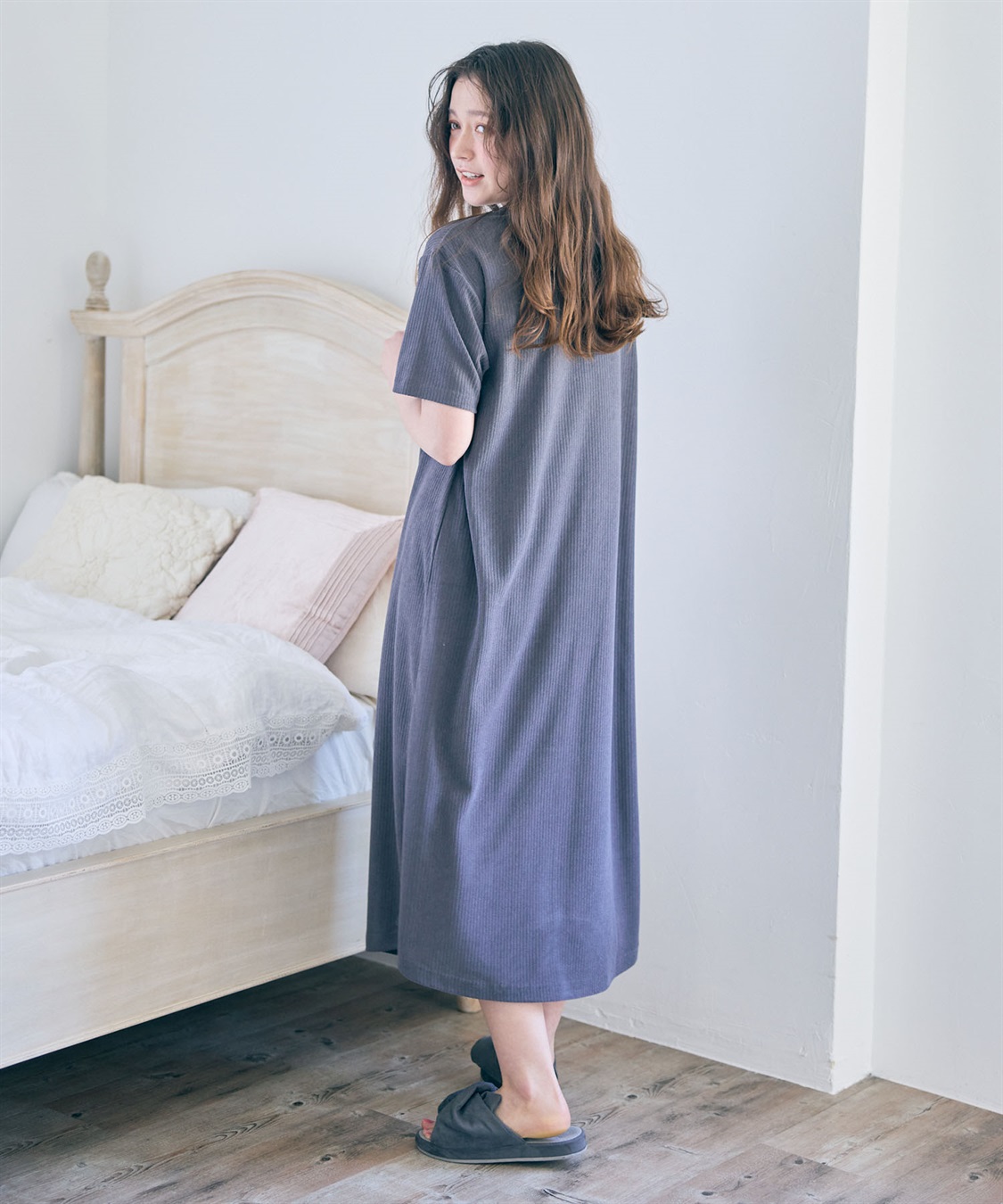 chara station 【PEANUTS/ピーナッツ】SNOOPY/スヌーピーパイルリブルームウェアワンピース（上下別売り）_sub_8