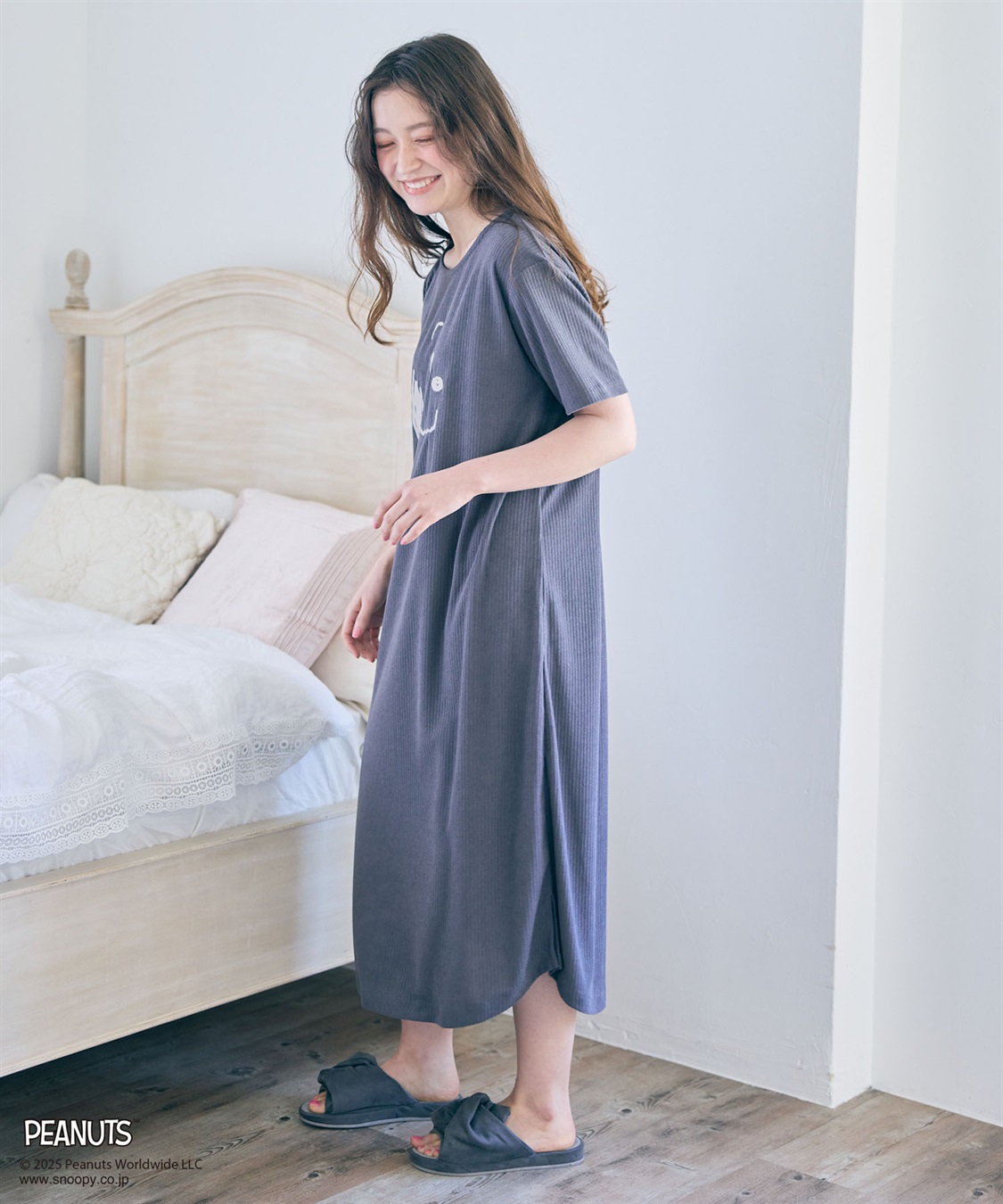 chara station 【PEANUTS/ピーナッツ】SNOOPY/スヌーピーパイルリブルームウェアワンピース（上下別売り）_sub_9