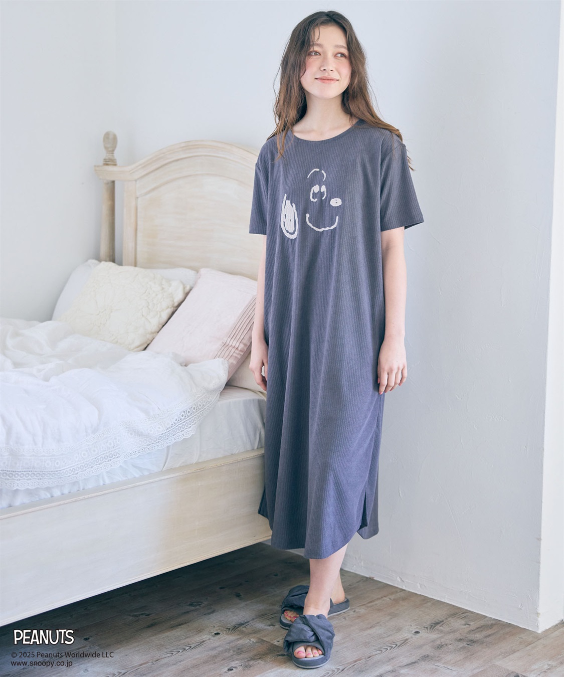 chara station 【PEANUTS/ピーナッツ】SNOOPY/スヌーピーパイルリブルームウェアワンピース（上下別売り）_sub_11