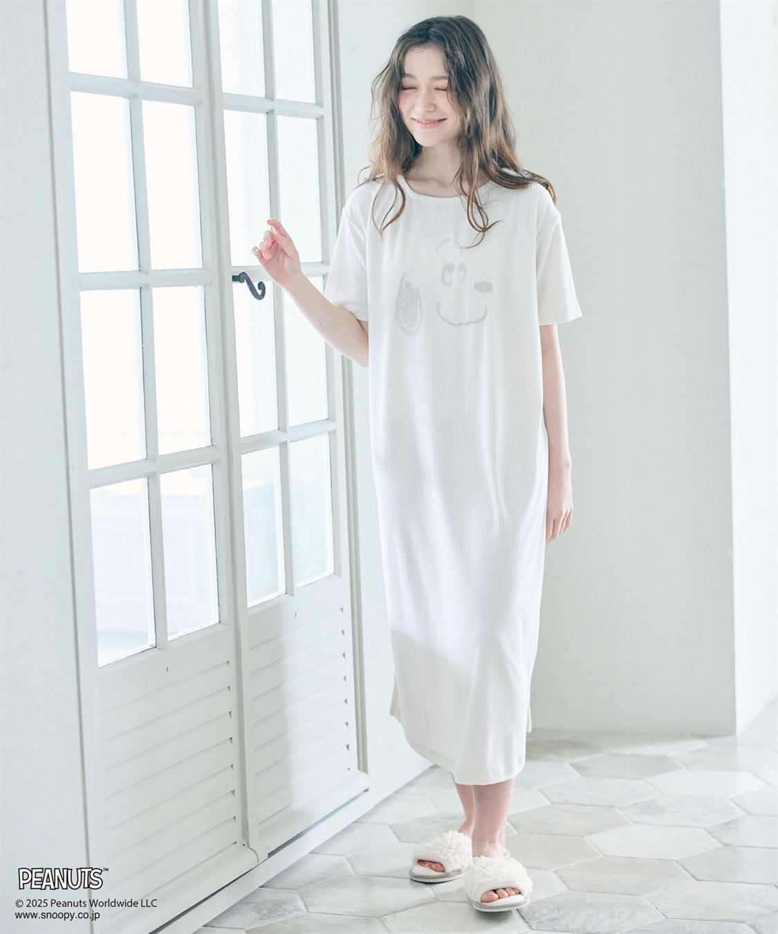 chara station 【PEANUTS/ピーナッツ】SNOOPY/スヌーピーパイルリブルームウェアワンピース（上下別売り）_sub_16