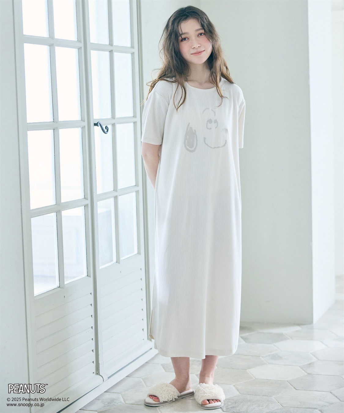 chara station 【PEANUTS/ピーナッツ】SNOOPY/スヌーピーパイルリブルームウェアワンピース（上下別売り）_sub_17