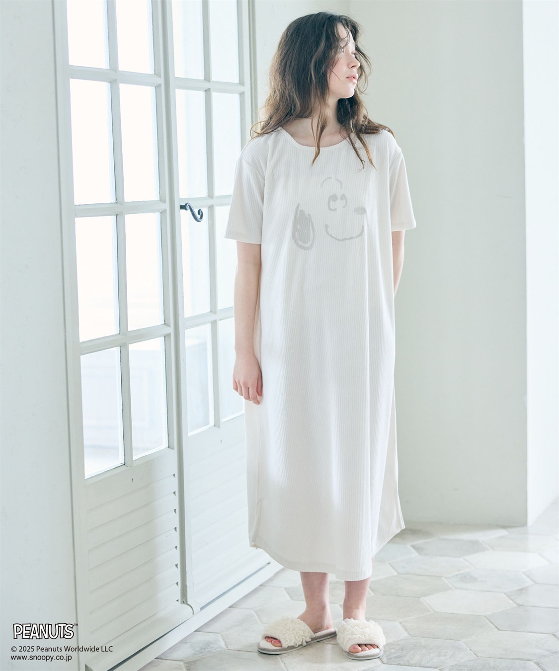 chara station 【PEANUTS/ピーナッツ】SNOOPY/スヌーピーパイルリブルームウェアワンピース（上下別売り）_sub_18