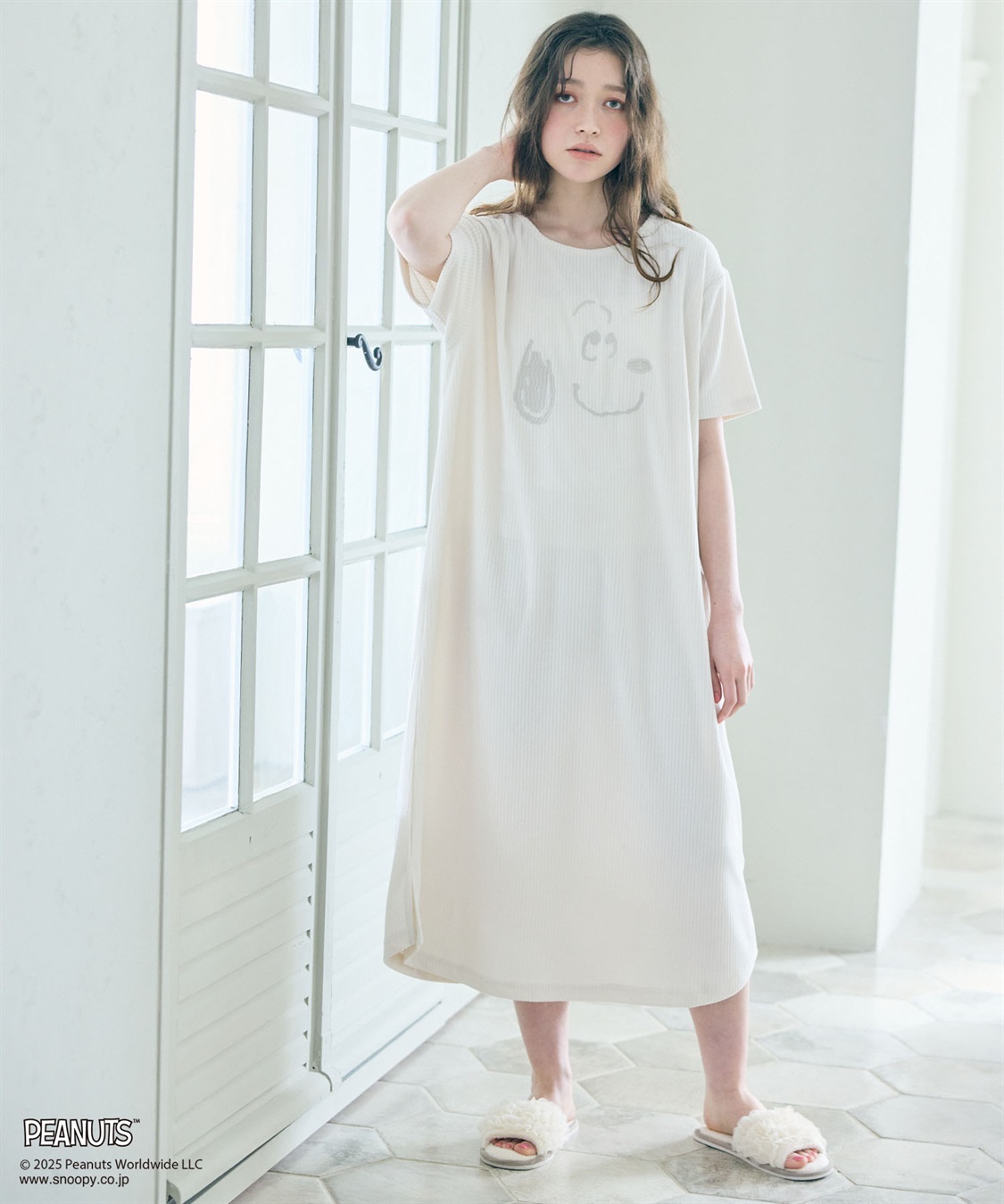 chara station 【PEANUTS/ピーナッツ】SNOOPY/スヌーピーパイルリブルームウェアワンピース（上下別売り）_sub_20
