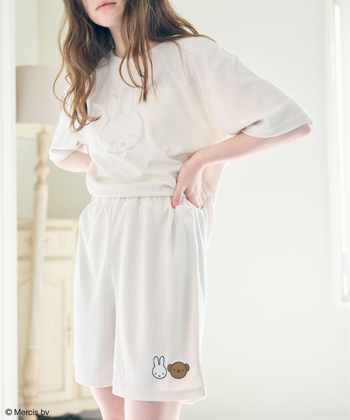 chara station 【miffy/ミッフィー】パイルリブルームウェアハーフパンツ（上下別売り）_sub_1