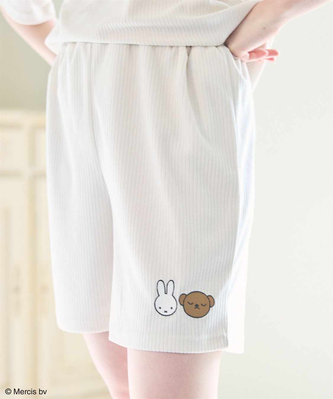 miffy/ミッフィー】パイルリブルームウェアハーフパンツ（上下