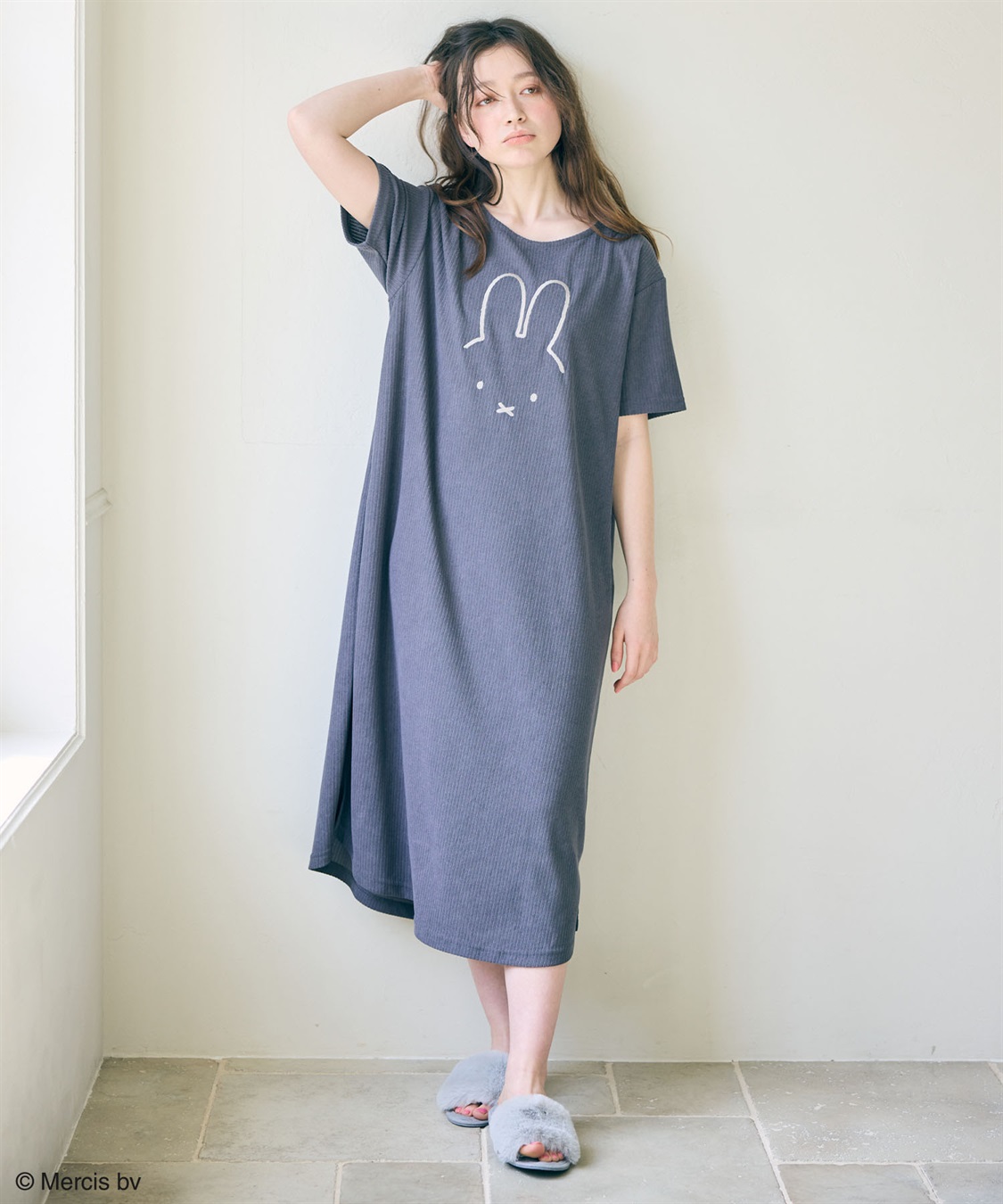 miffy/ミッフィー】パイルリブルームウェアワンピース（上下