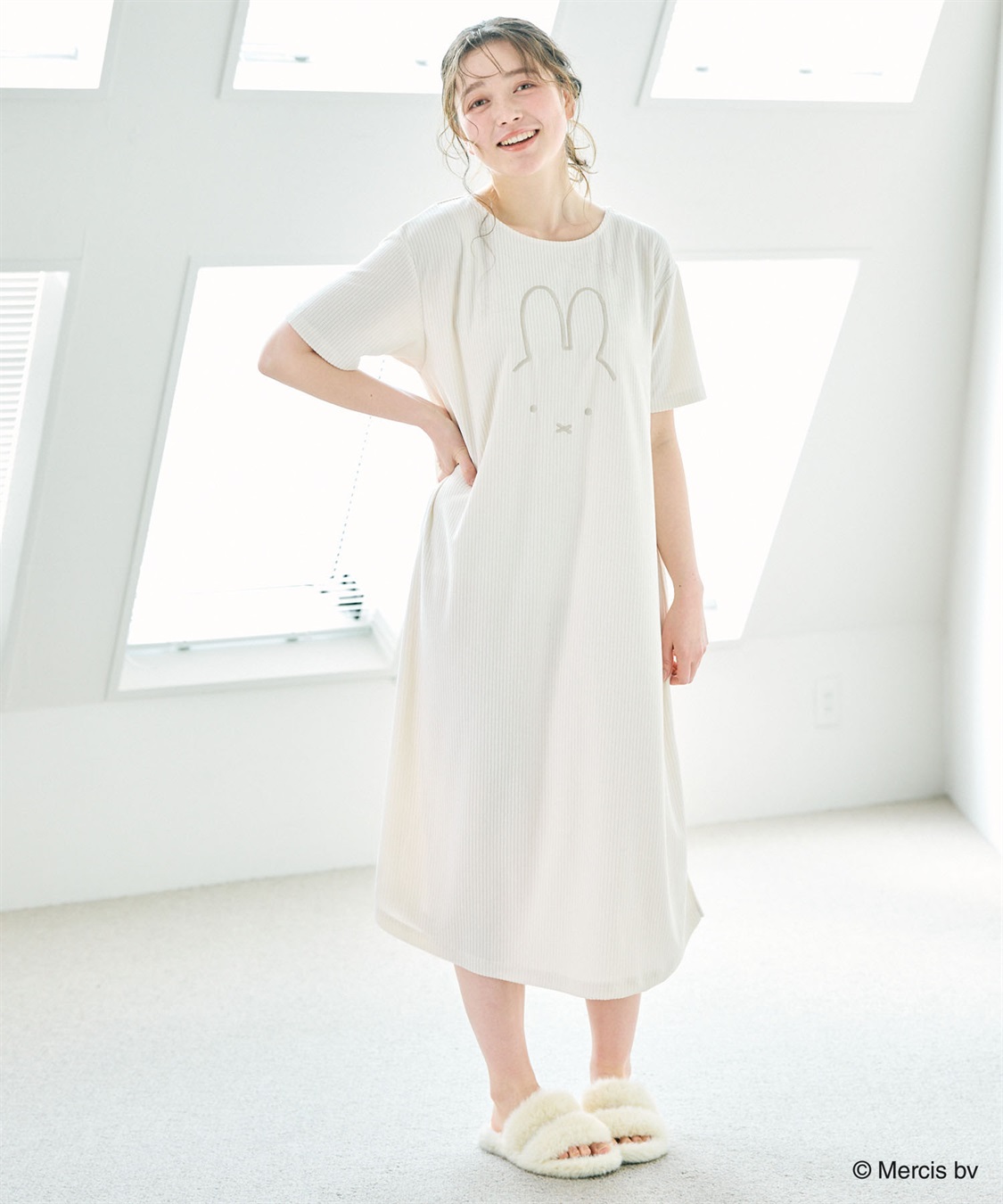Life Style by cross marche 【miffy/ミッフィー】パイルリブワンピース/ルームウェア◆別注◆（2026SS）_sub_14