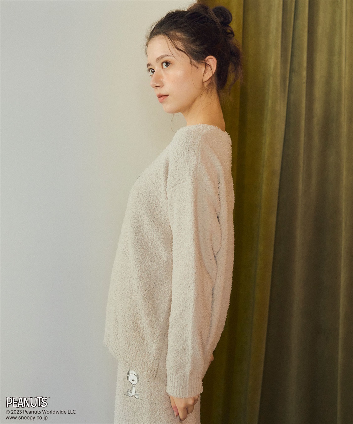 chara station 【ピーナッツ/PEANUTS】スヌーピーフェイスふわふわニットトップスルームウェア【パンツ別売り】_sub_15