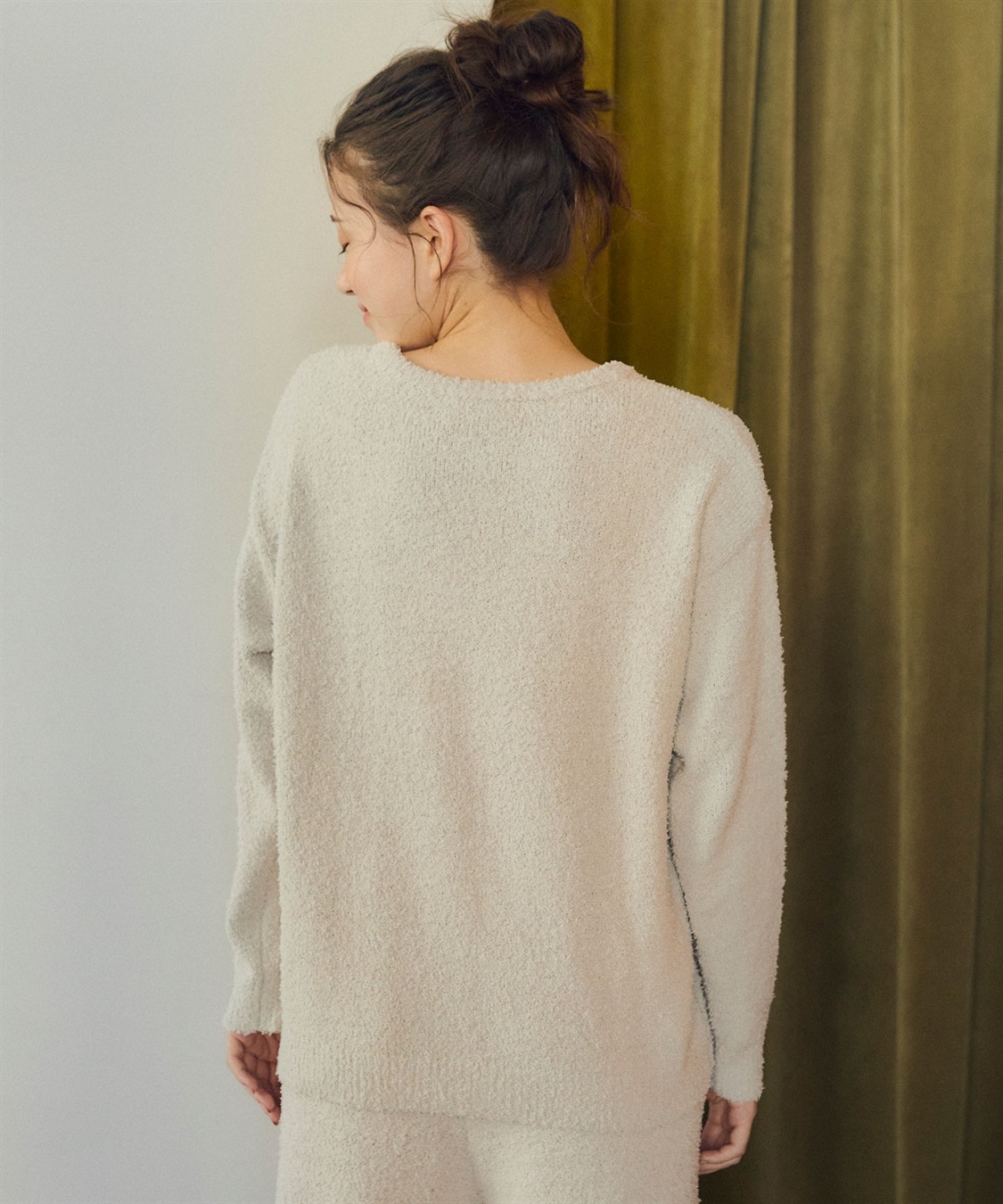 chara station 【ピーナッツ/PEANUTS】スヌーピーフェイスふわふわニットトップスルームウェア【パンツ別売り】_sub_16