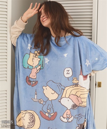 Life Style by cross marche 【ピーナッツ/PEANUTS】BIGスヌーピー着る毛布_subthumb_8