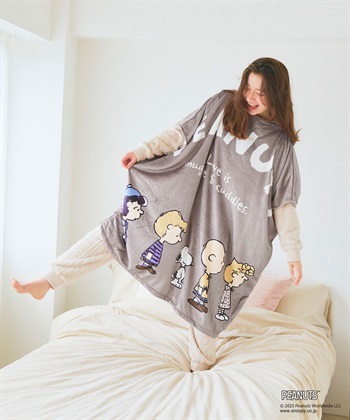 Life Style by cross marche 【PEANUTS/ピーナッツ】スヌーピーと仲間たち あったか着るフリースウェア_subthumb_8