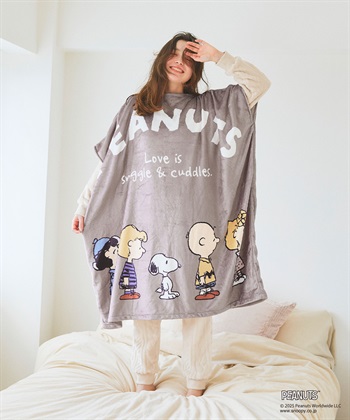 Life Style by cross marche 【PEANUTS/ピーナッツ】スヌーピーと仲間たち あったか着るフリースウェア_subthumb_10