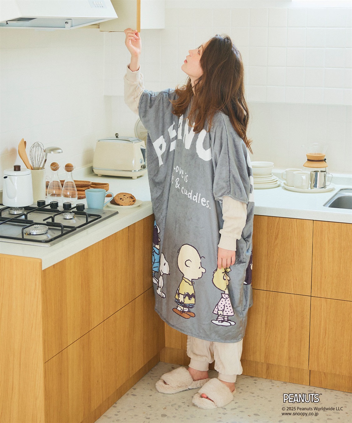 Life Style by cross marche 【PEANUTS/ピーナッツ】スヌーピーと仲間たち あったか着るフリースウェア_sub_15