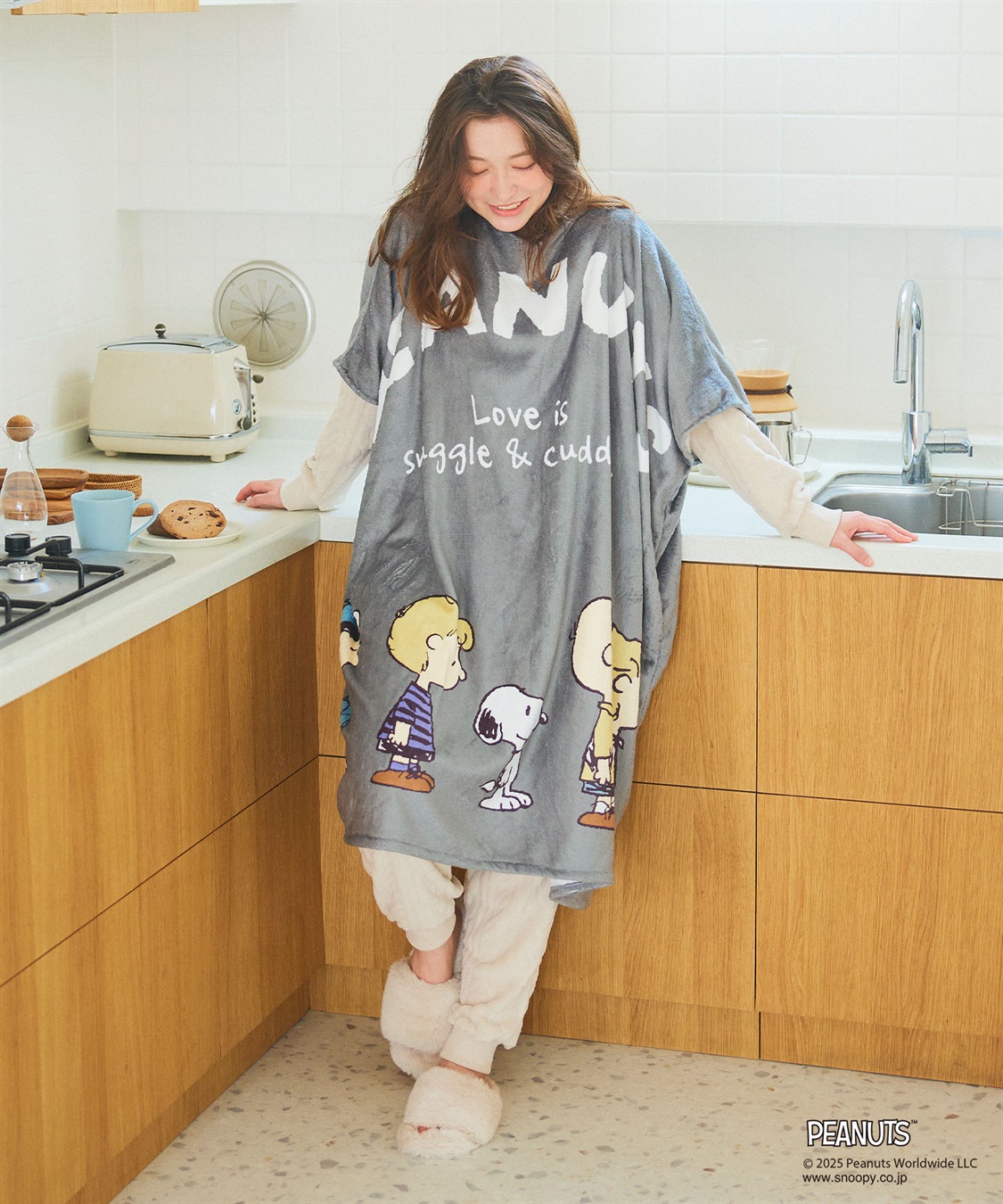 Life Style by cross marche 【PEANUTS/ピーナッツ】スヌーピーと仲間たち あったか着るフリースウェア_sub_17