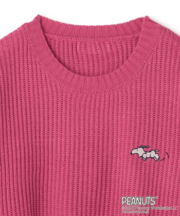 chara station 【ピーナッツ/PEANUTS】スヌーピービック刺繍ニットプルオーバー_subthumb_26