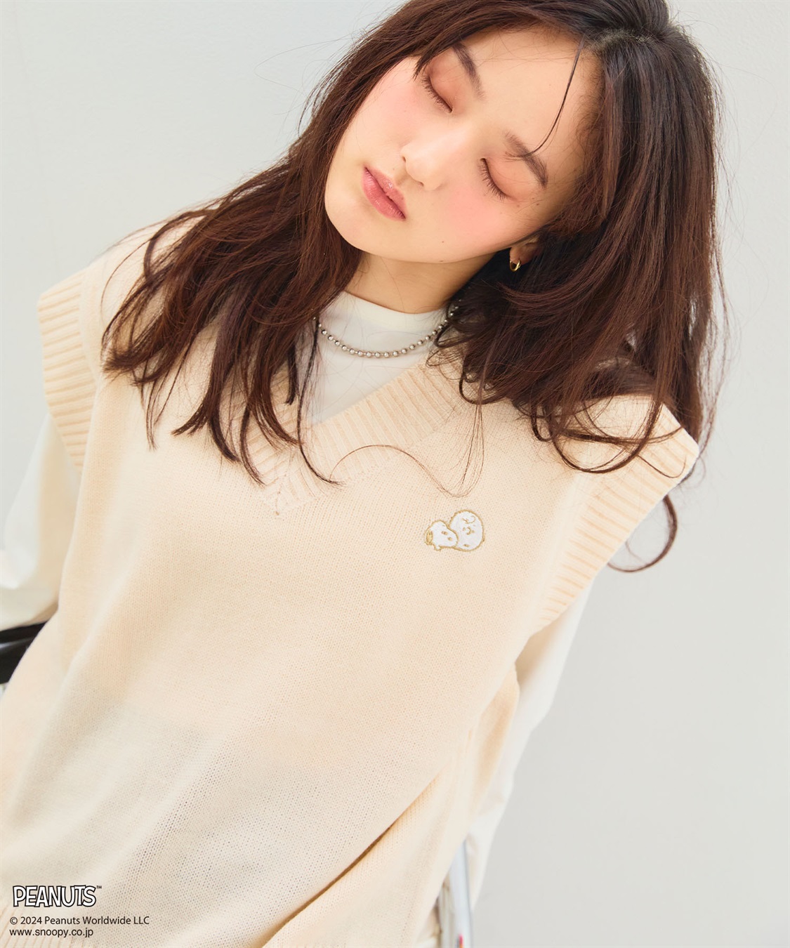 chara station 【ピーナッツ/PEANUTS】スヌーピー刺繍ベスト_sub_6
