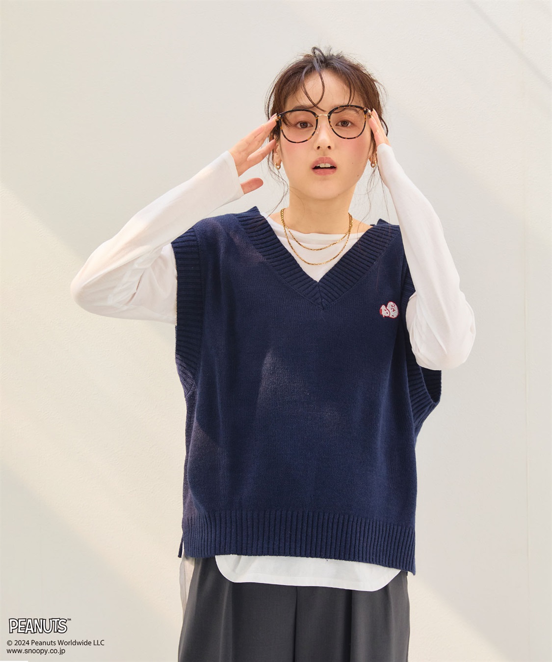 chara station 【ピーナッツ/PEANUTS】スヌーピー刺繍ベスト_sub_11