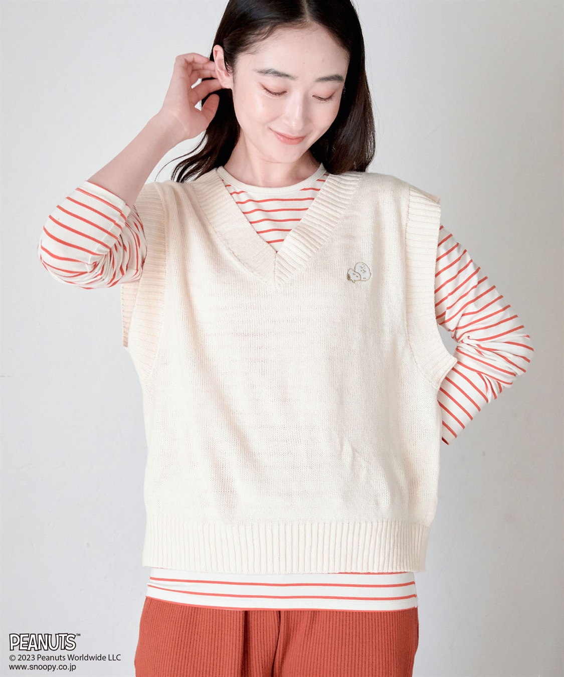 chara station 【ピーナッツ/PEANUTS】スヌーピー刺繍ベスト_sub_12