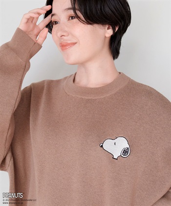 Life Style by cross marche 【週末限定SALE】【ピーナッツ/PEANUTS】スヌーピービックプリントジャガードニット_subthumb_4