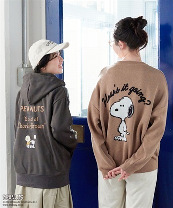 Life Style by cross marche 【週末限定SALE】【ピーナッツ/PEANUTS】スヌーピービックプリントジャガードニット_subthumb_5