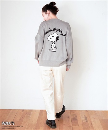 Life Style by cross marche 【週末限定SALE】【ピーナッツ/PEANUTS】スヌーピービックプリントジャガードニット_subthumb_12