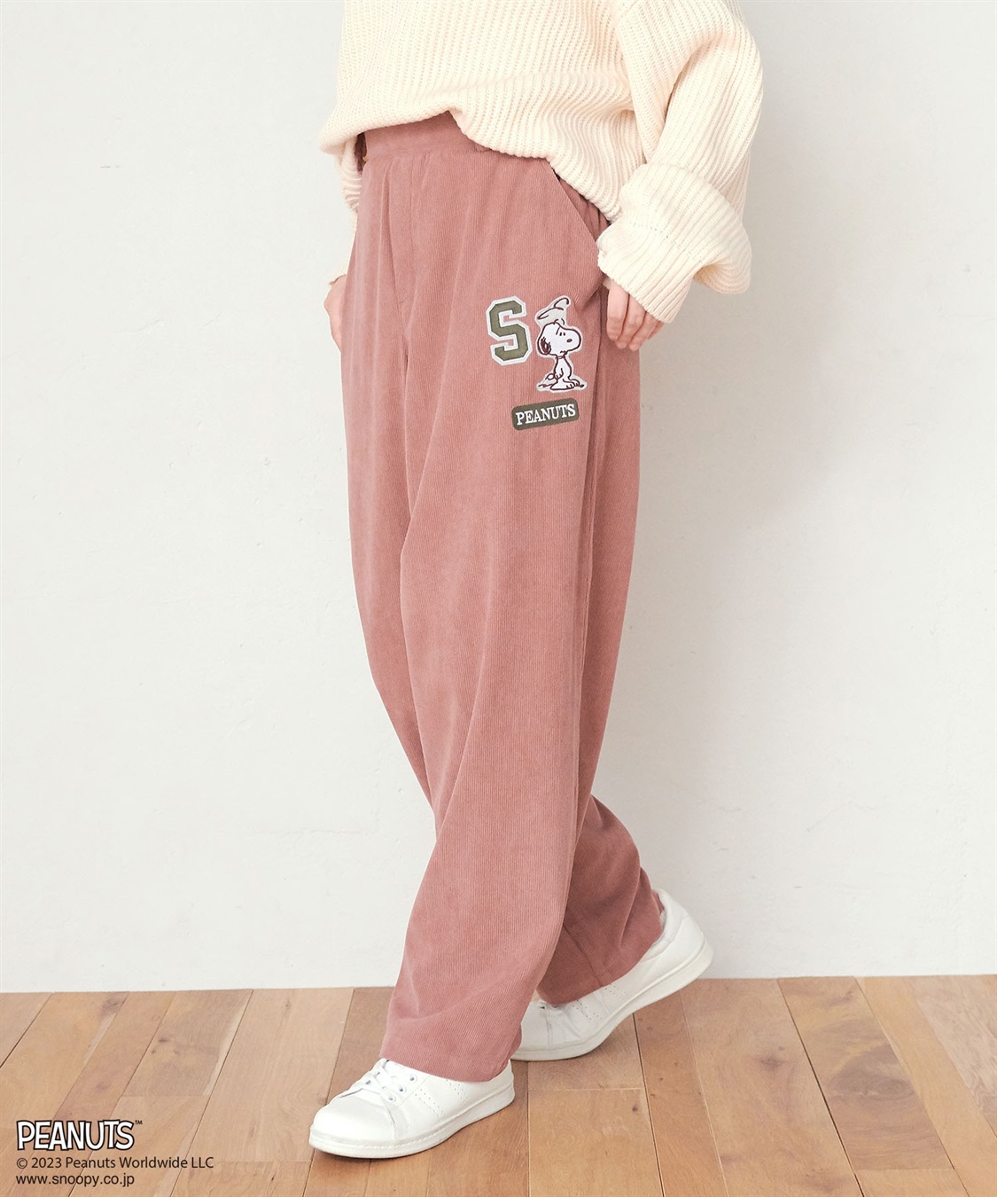 chara station 【ピーナッツ/PEANUTS】スヌーピー刺繍コーデュロイパンツ_sub_16