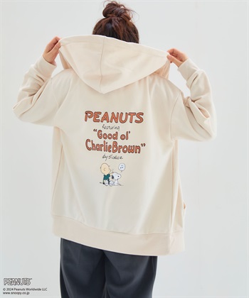 推部屋plus 【週末限定SALE】【ピーナッツ/PEANUTS】スヌーピーZIPパーカープルオーバー_subthumb_7