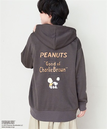 Life Style by cross marche 【ピーナッツ/PEANUTS】スヌーピーZIPパーカープルオーバー_subthumb_15