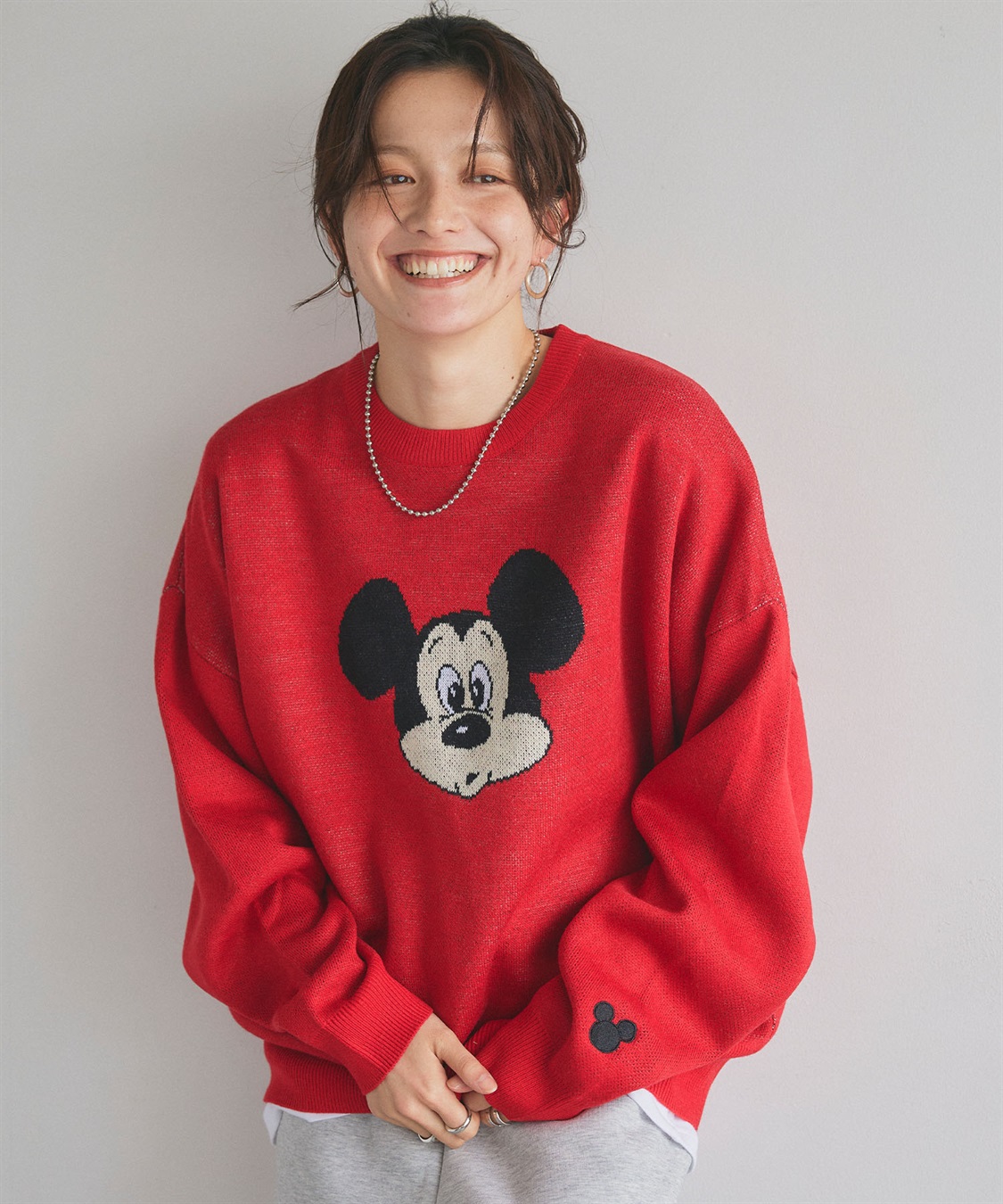 Life Style by cross marche 【Disney/ディズニー】Mickey Mouse/ミッキーマウス/ジャガードニットプルオーバー《新色追加》_sub_11