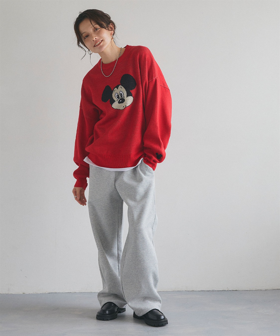 Life Style by cross marche 【Disney/ディズニー】Mickey Mouse/ミッキーマウス/ジャガードニットプルオーバー《新色追加》_sub_13